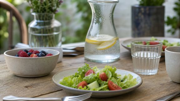 Comment équilibrer un menu léger lors des fortes chaleurs estivales