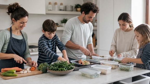 Batch cooking et organisation familiale : comment impliquer tout le monde