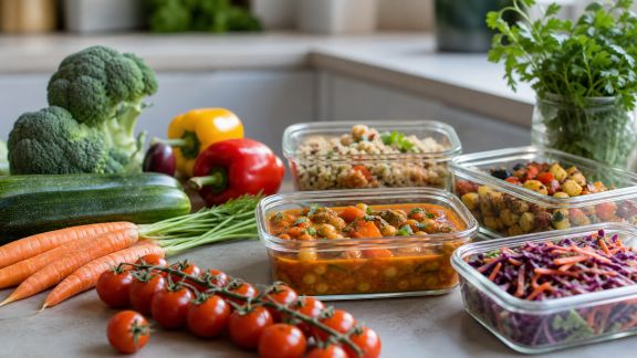 Batch cooking végétarien : astuces pour optimiser la préparation