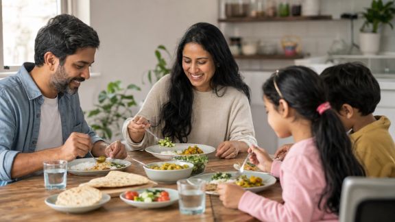 Végétarien en famille : stratégies pour faire adhérer petits et grands